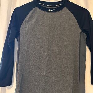 Boys Nike 3/4 Length Baseball Shirt